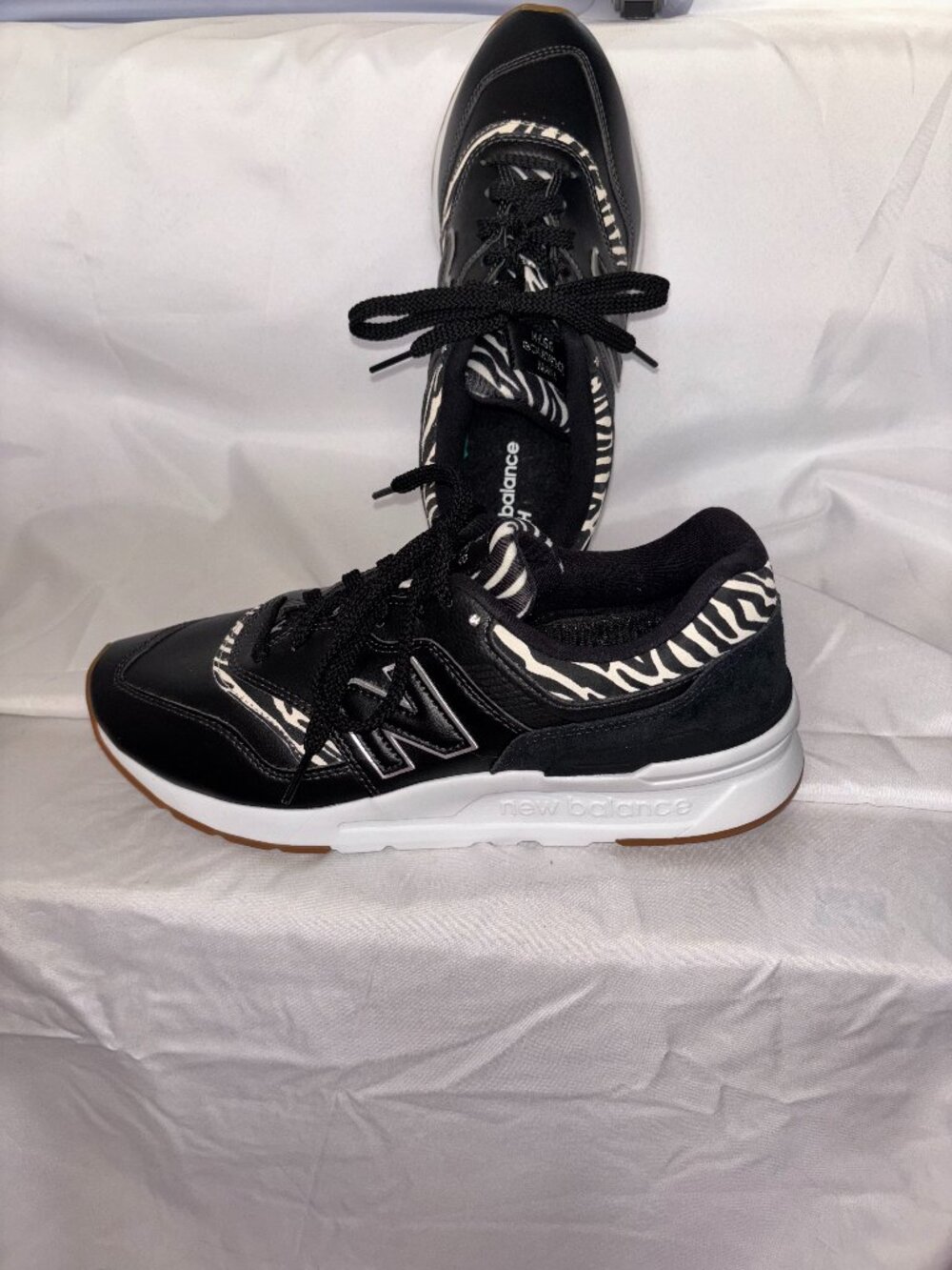 New Balance 997H Black Zebra Animal Print Sneakers